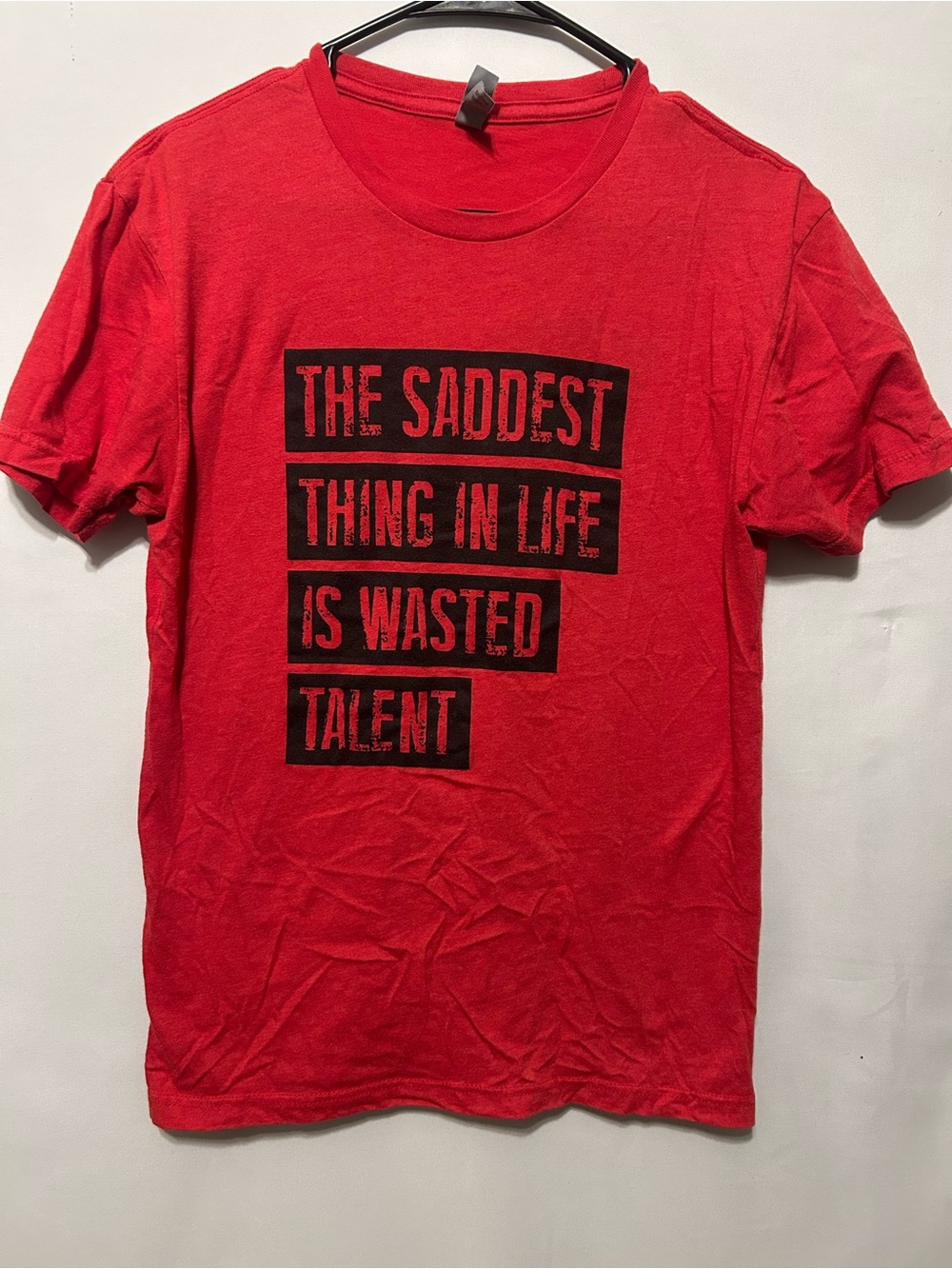 Next Level Apparel Red Crewneck T-Shirt